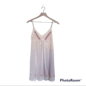 STELLA MCCARTNEY Silk Spaghetti Strap Night Gown Pink Size Small